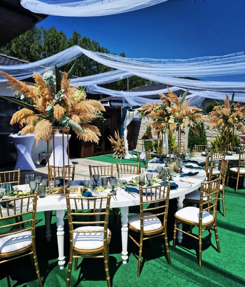 Svadobná výzdoba - Záhradná svadba Trnava