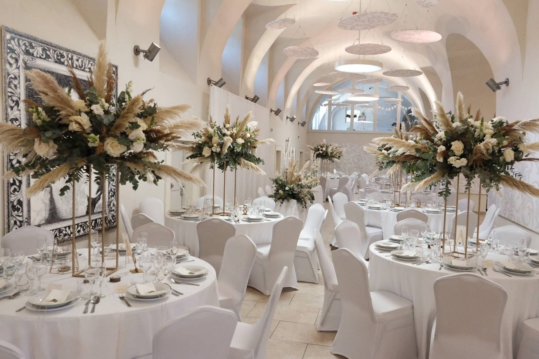 Svadobná výzdoba - vysoká výzdoba